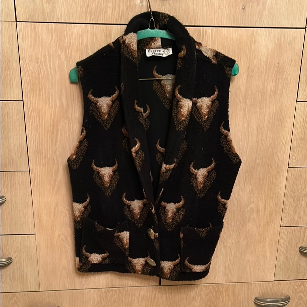 Vintage Western Bullhead Vest